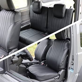 Amazon | シートカバー レザー 新型ジムニー用 JB64W JB74W 専用